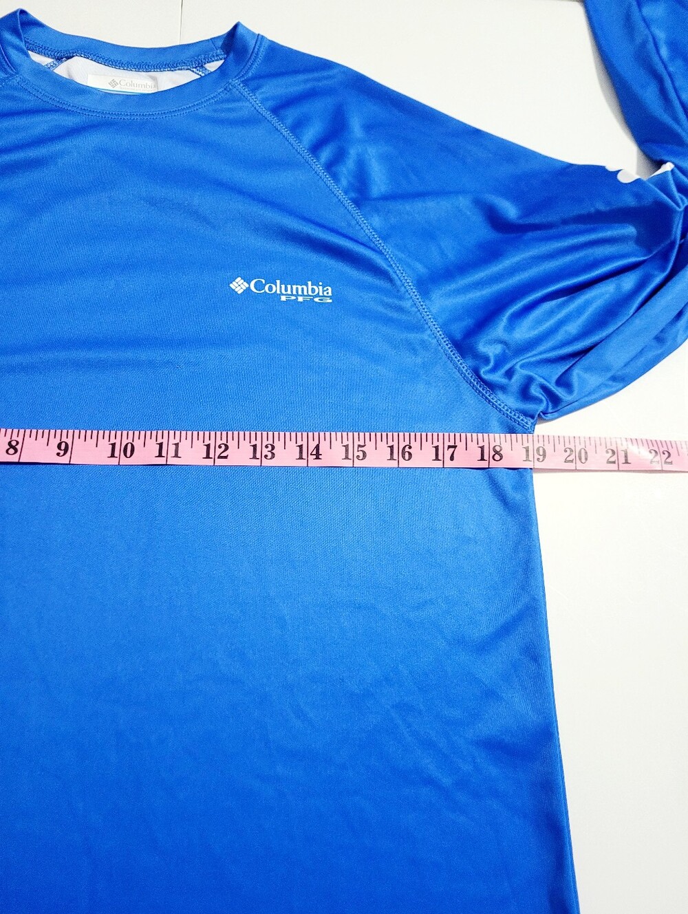 Columbia PFG OmniShade Spf Sun Protection Shirt Blue XS Performance Rash Guard - Picture 9 of 11